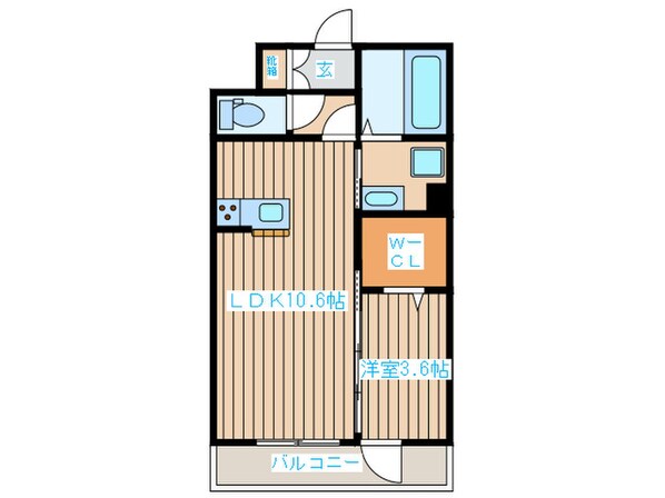 ロータス大和町の物件間取画像